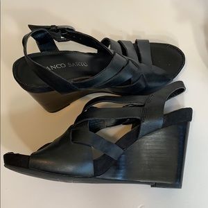 FRANCO SARTO LEATHER SANDALS